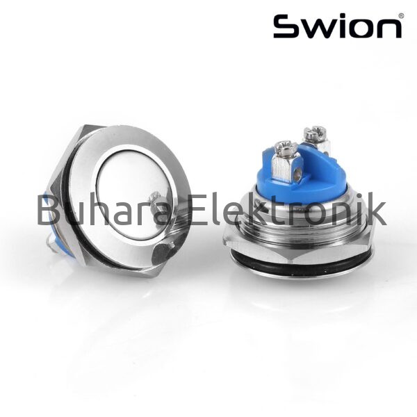 D98 | 19MM Metal Yaylı Buton Işıksız Düz