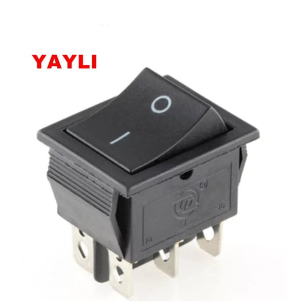 BE-109A Geniş Işıksız YAYLI Anahtar 6P ON-(ON)