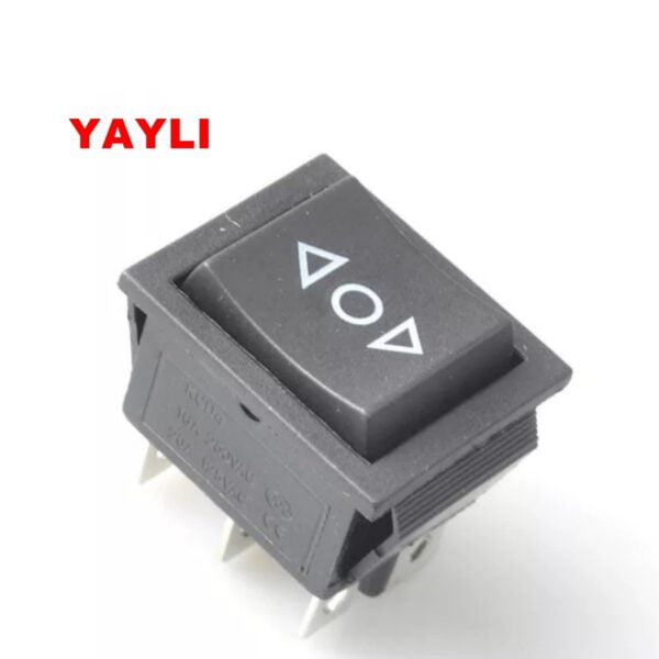 BE-111 Geniş Işıksız Anahtar OK Simgeli YAYLI (ON)-OFF-(ON) 6P
