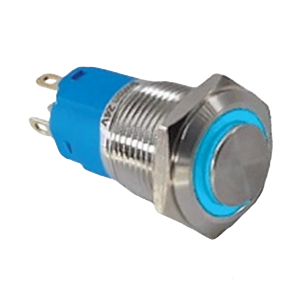 16mm Metal LED'li Kalıcı Buton