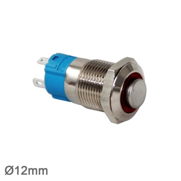 12mm Metal LED'li Kalıcı Buton