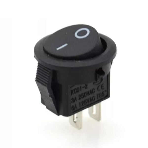 BE-134E Mini Yuvarlak Anahtar Işıksız ON-OFF 2P