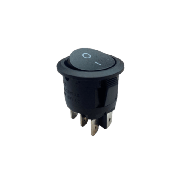 IC-133-6 Yuvarlak Anahtar ON-OFF 6P Siyah