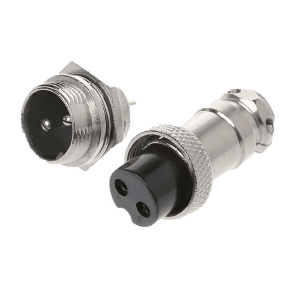 IC-261M 16mm Mayk Fiş Şase Erkek - Seyyar Dişi