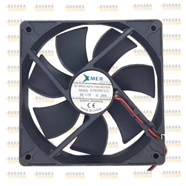 120X120X25mm 12V 0.30A 2P XMER FAN