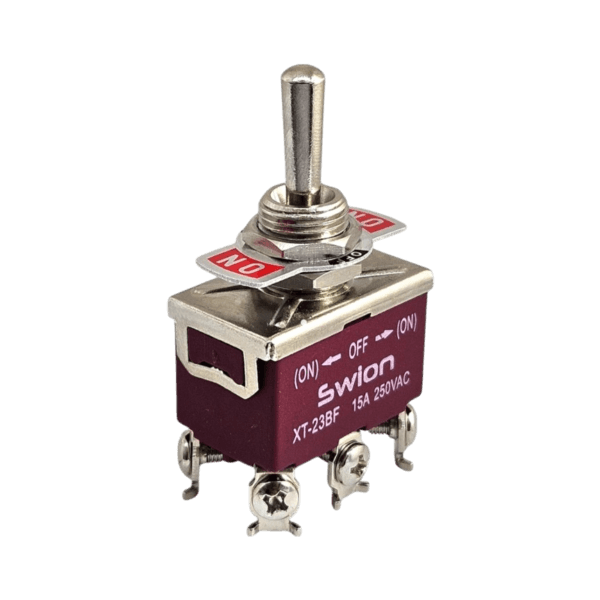 IC-160S SWION Toggle Switch 15AMP 6P MOM-OFF-MOM Ø12mm XT-23BF