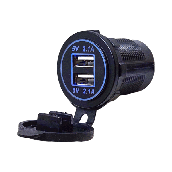 BE-266C-1 Pano Tip İkili Usb 4.2A Mavi Ledli