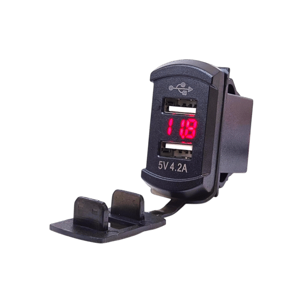 BE-266D-3 Marin Tip Voltmetreli İkili USB 12-24V - 5V/4,2A