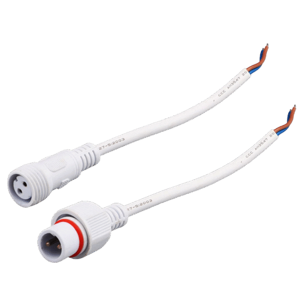 BE266K 2 Pin Kablolu IP67 Konnektör Takım