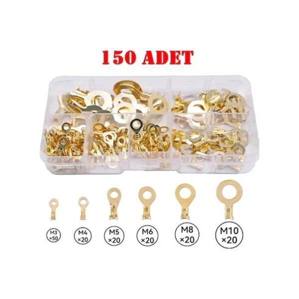 BE-274E-1 Kutulu Halka Kablo Terminali Seti 150 Parça