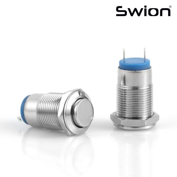 D12A | 12MM METAL KALICI BUTON IŞIKSIZ