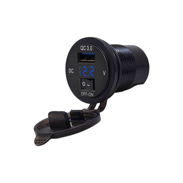 IC-266D-7 Pano Tip Voltmetreli USB 3.0 Anahtarlı